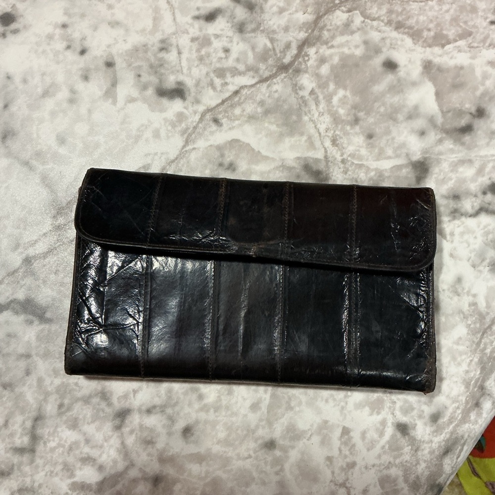 Vintage eel skin wallet